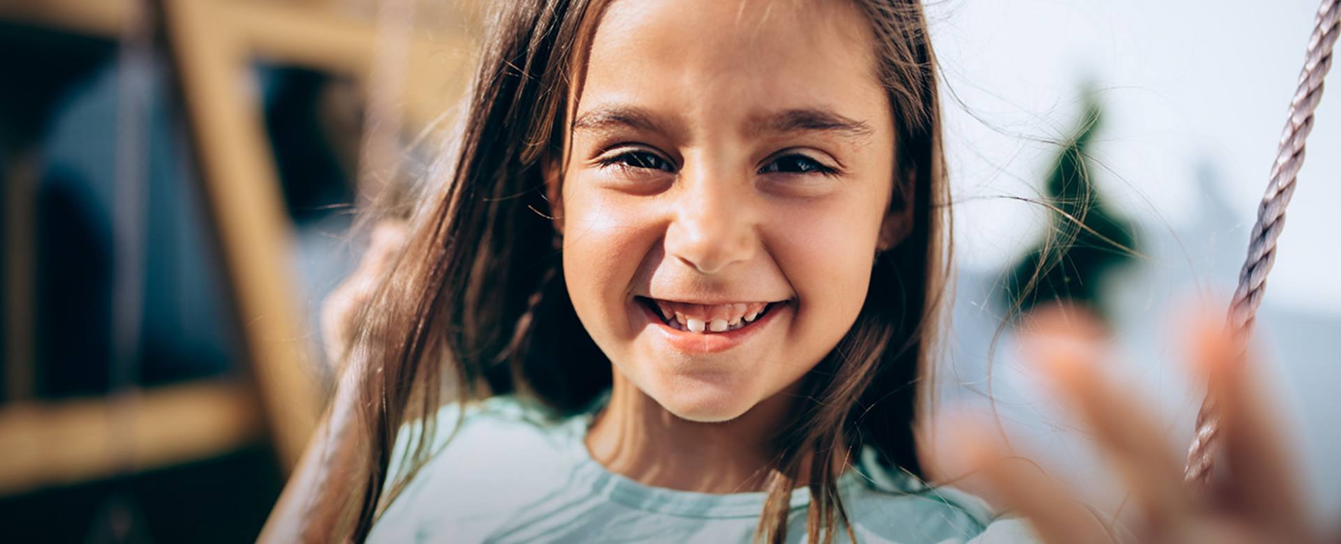 Smiling girl at playtime