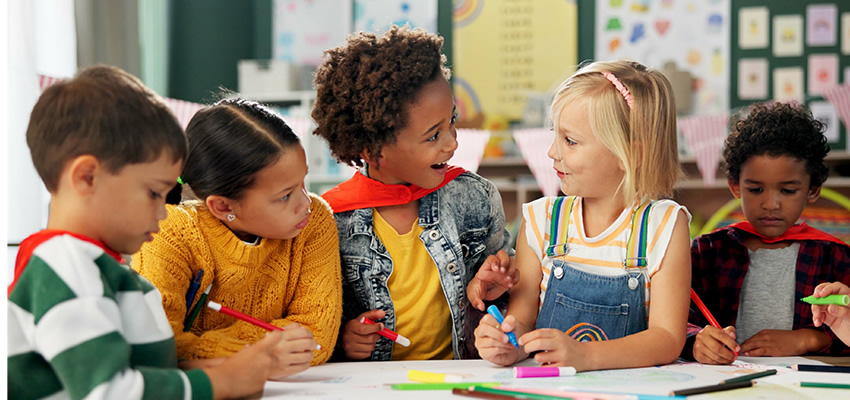 Bilingual education classroom